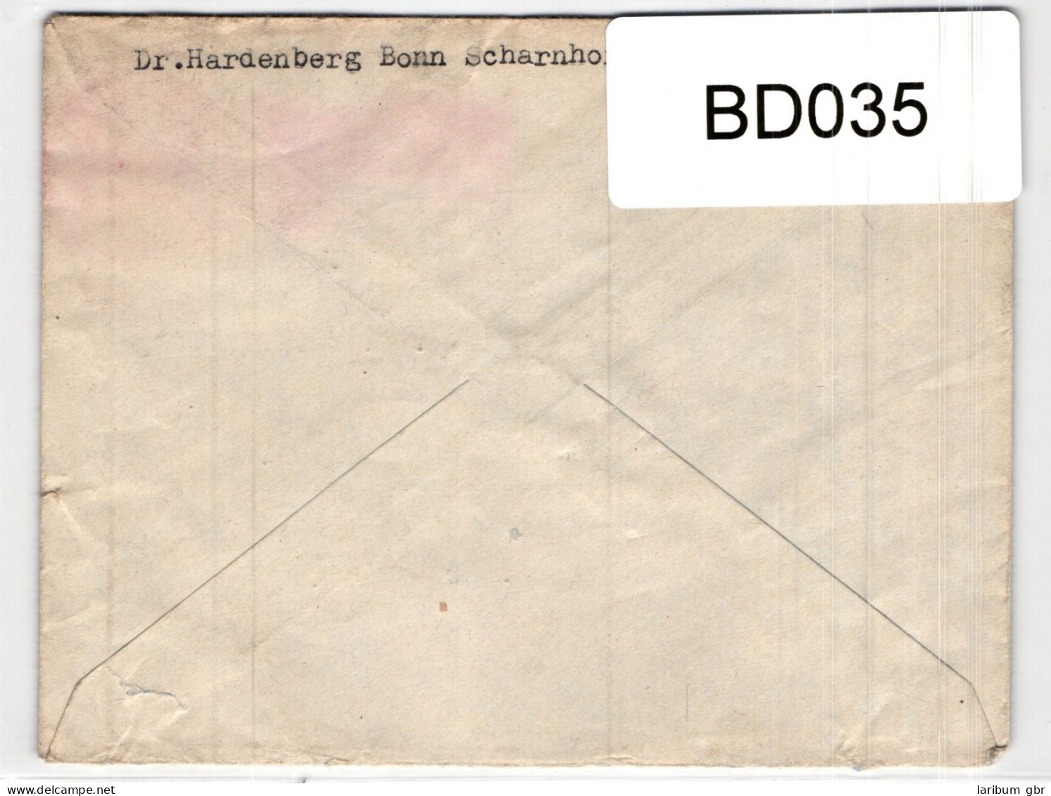 BRD 114 Auf Brief Als Einzelfrankatur Portogerecht #BD035 - Autres & Non Classés