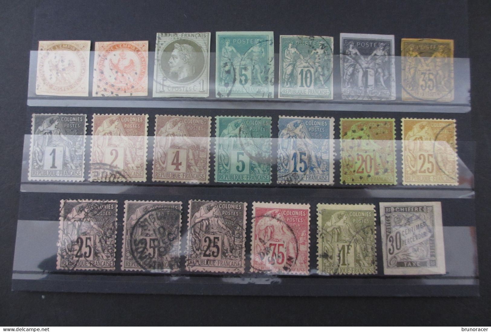 LOT COLONIES GENERALES Oblit. COTE 440 EUROS VOIR SCANS - Other & Unclassified