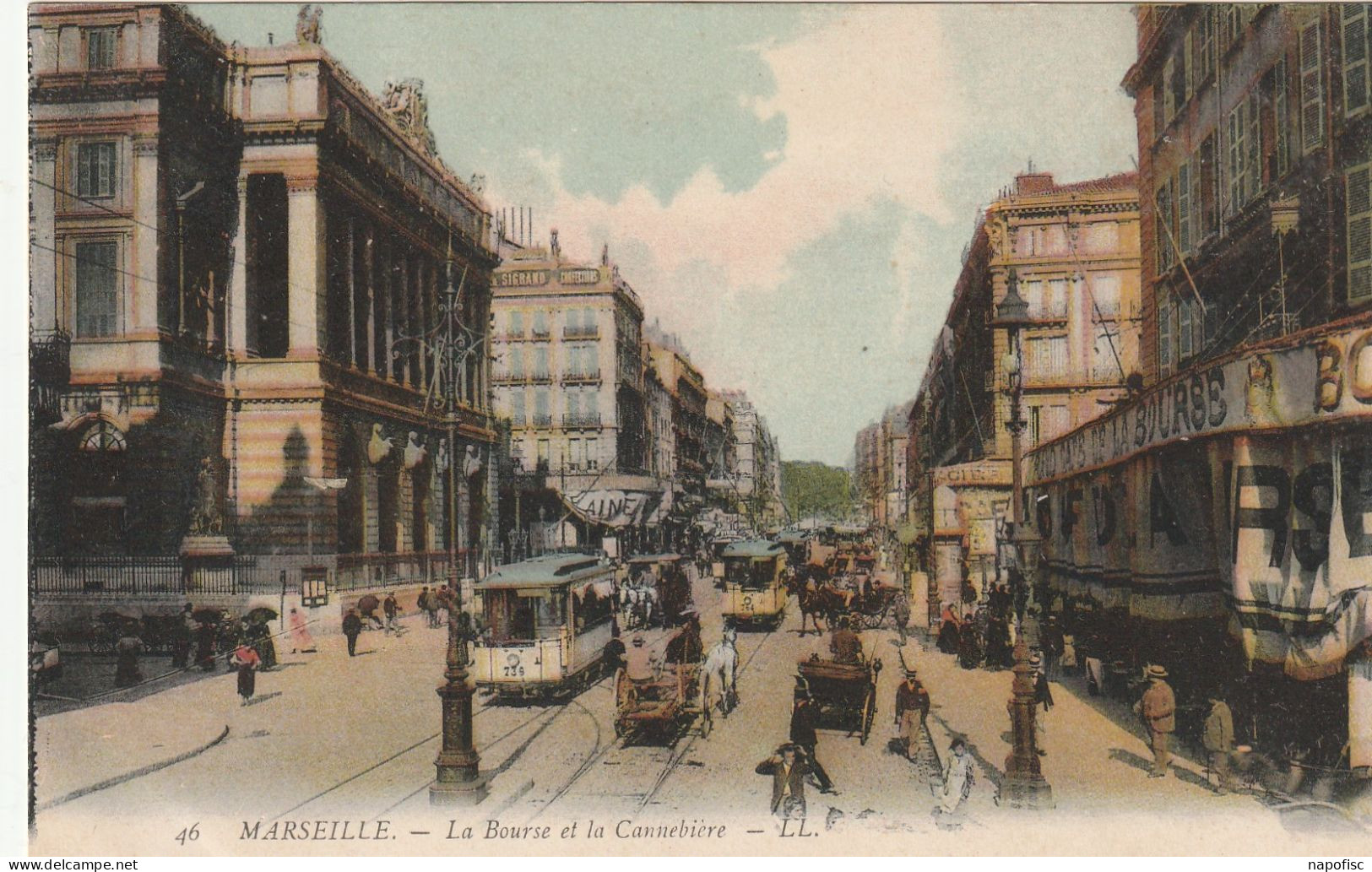 13-Marseille  La Bourse Et La Cannebière - Canebière, Stadscentrum