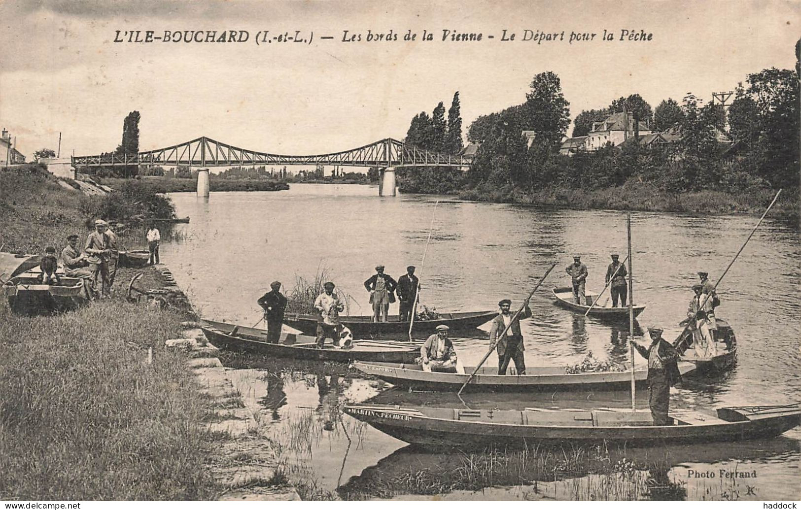 L'ILE BOUCHARD : LE DEPART POUR LA PECHE - L'Île-Bouchard