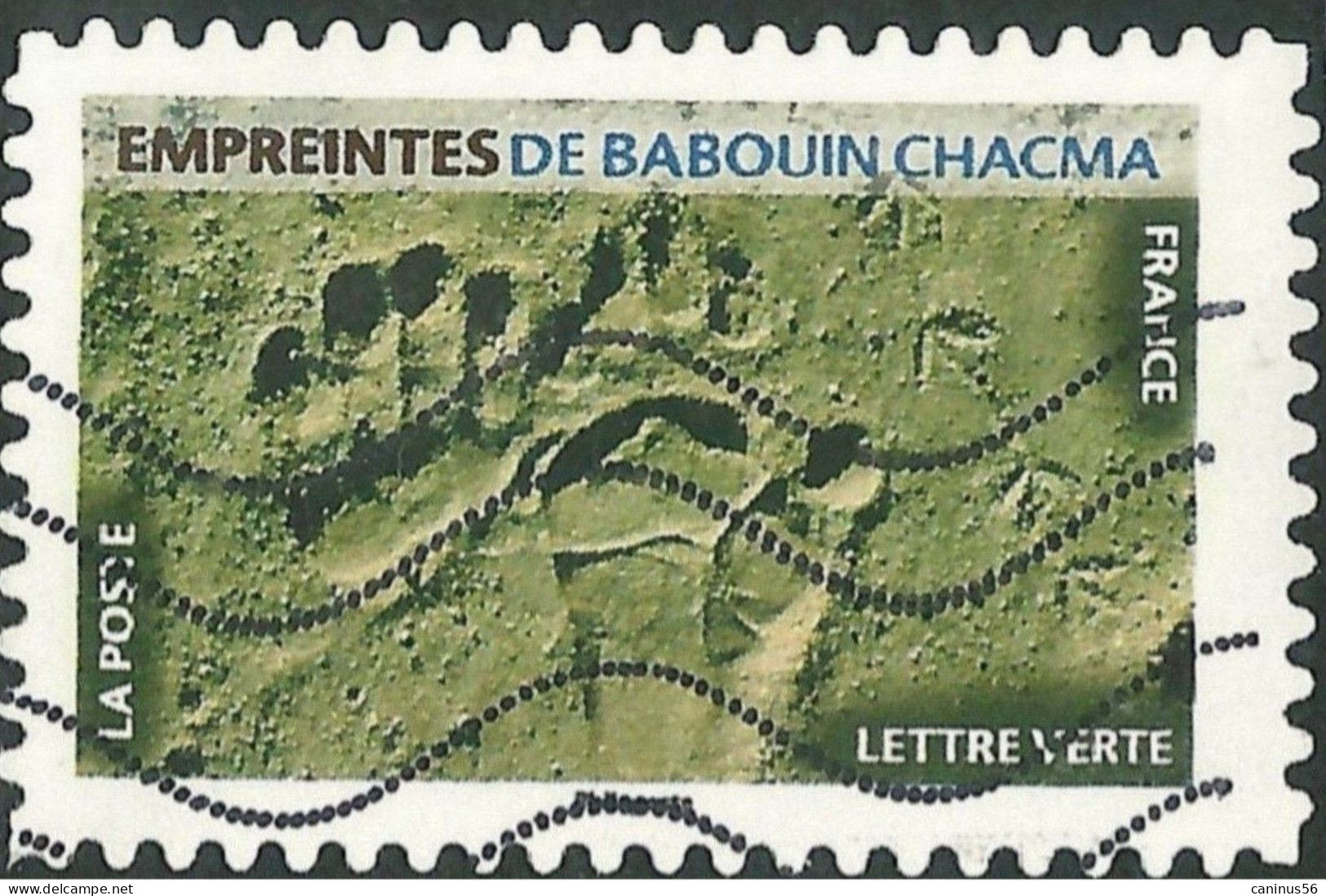 2021 Yt AA 1958 (o) Empreinte De Babouin Chacma - Oblitérés
