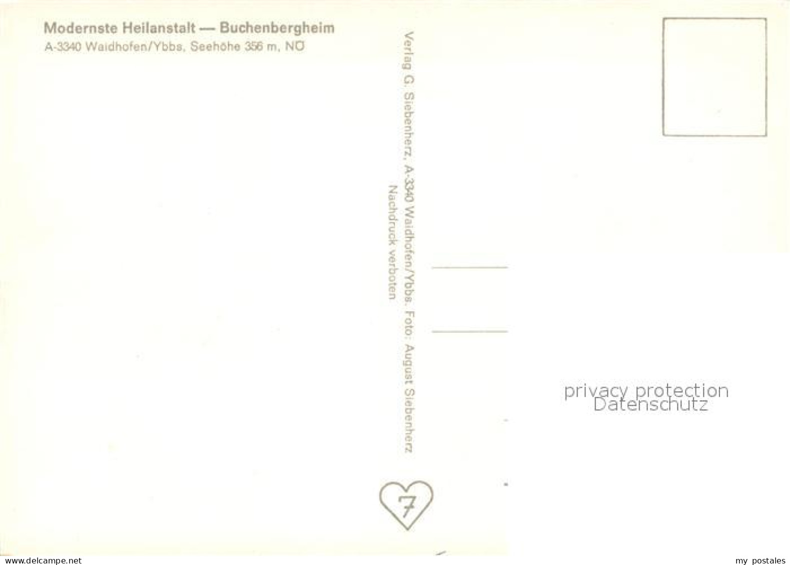 73653955 Waidhofen Ybbs Buchenbergheim Heilanstalt Halle Einbettzimmer Speisesaa - Otros & Sin Clasificación
