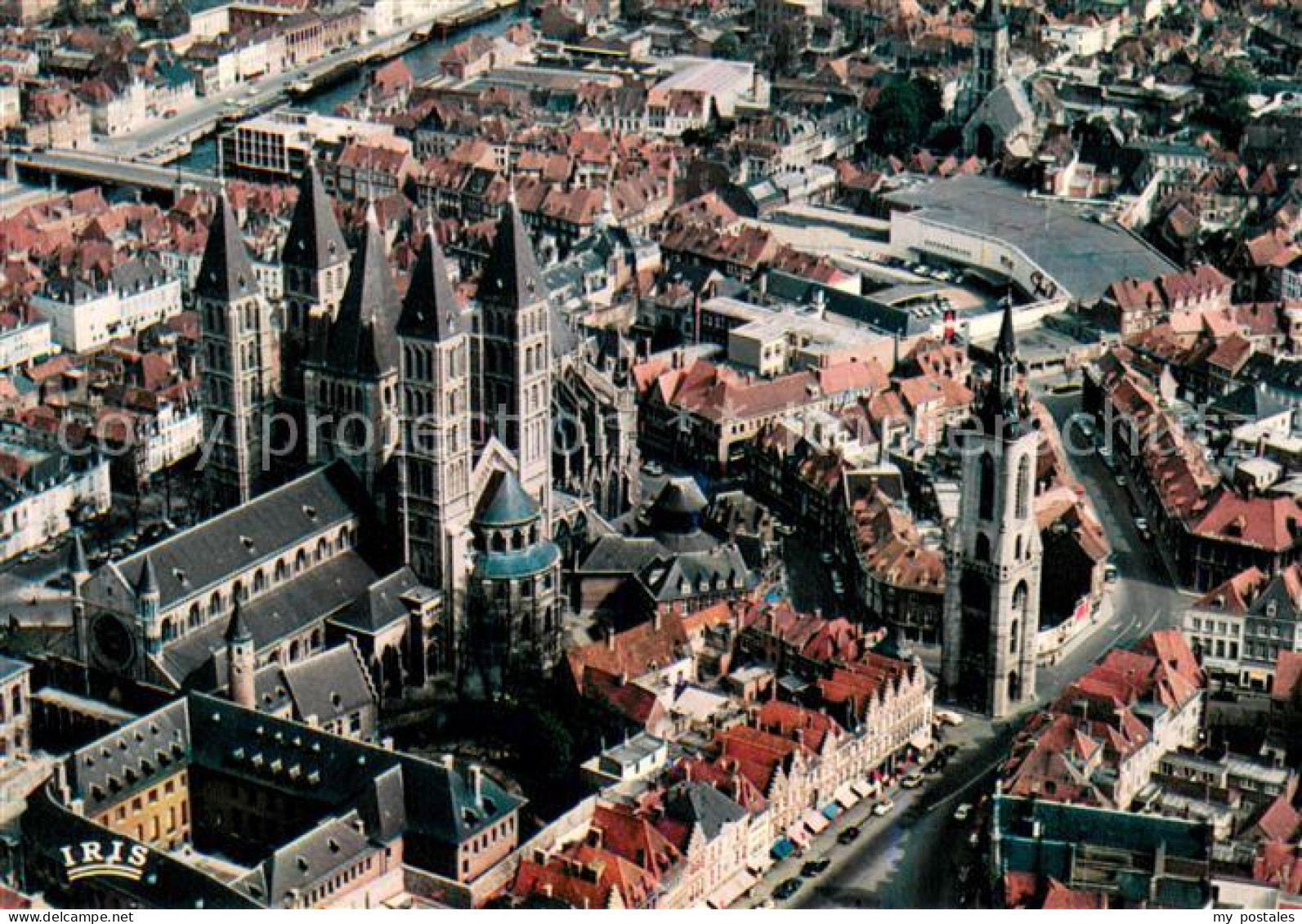 73653950 Tournai Hainaut Zentrum Kathedrale Fliegeraufnahme Tournai Hainaut - Other & Unclassified