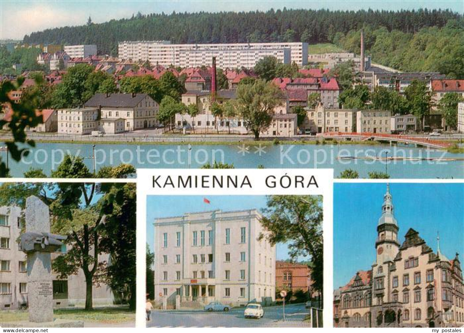 73653897 Kamienna Gora Kochanow Teilansichten Partie Am Fluss Denkmal Gebaeude I - Pologne