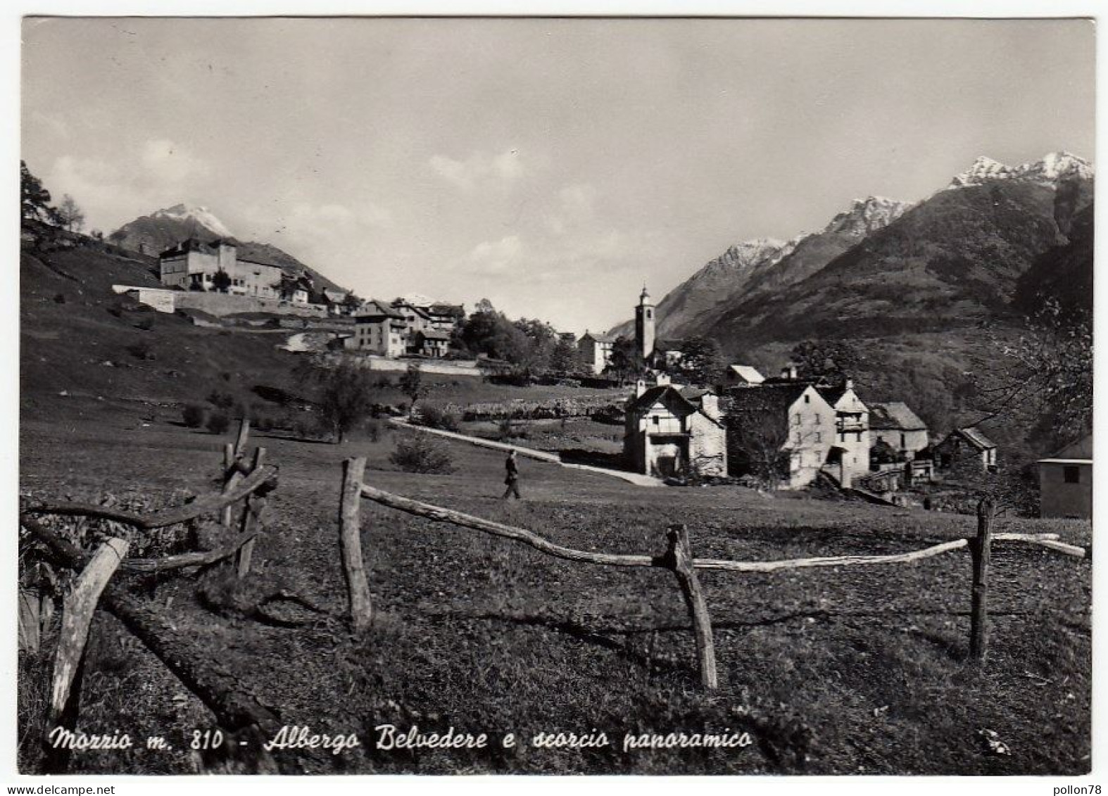 CRODO - MOZZIO - ALBERGO BELVEDERE E SCORCIO PANORAMICO - VERBANIA - Kerken En Kloosters