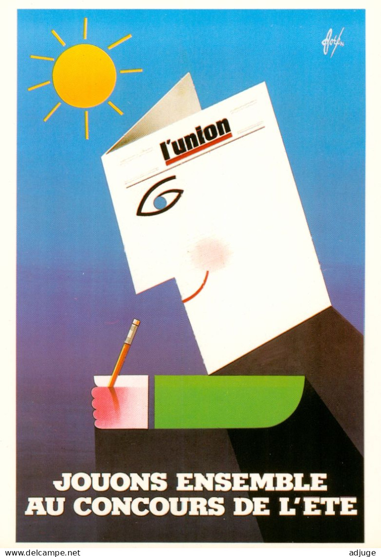 CPM- Illustrateur Affichiste FORÉ - Affiche Pour Le Journal L'UNION - Concours De L'Eté*1984* TBE* - Fore