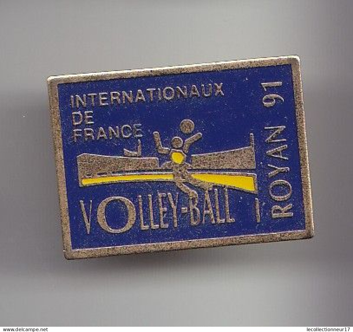 Pin's Volley Ball Internationnaux De France Royan 91 En Charente Maritime Dpt 17 Réf 6391 - Volleyball