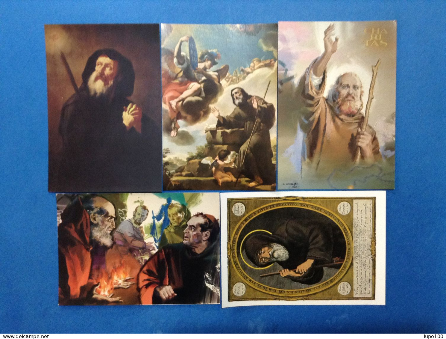 Lotto Da 5 Cartoline Formato Grande Non Viaggiate San Francesco Di Paola Cartolina - Heiligen