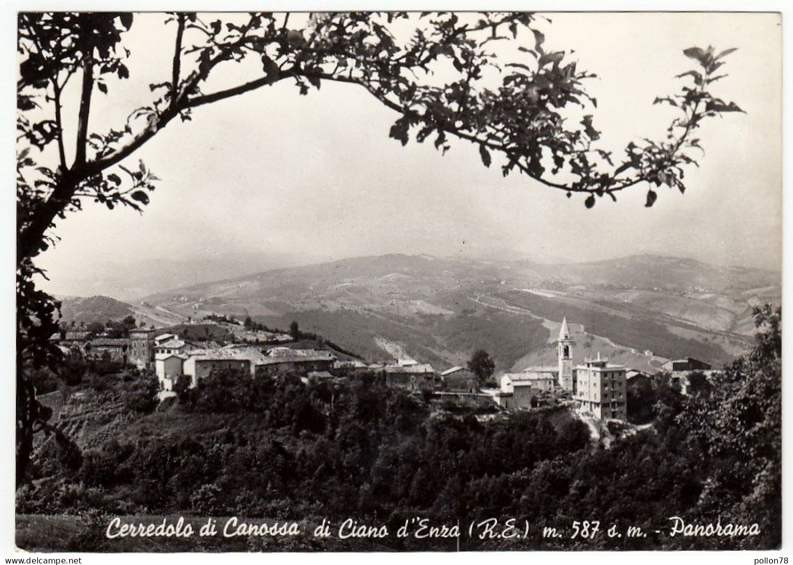 CERREDOLO DI CANOSSA DI CIANO D'ENZA - PANORAMA - REGGIO EMILIA - 1964 - Reggio Nell'Emilia