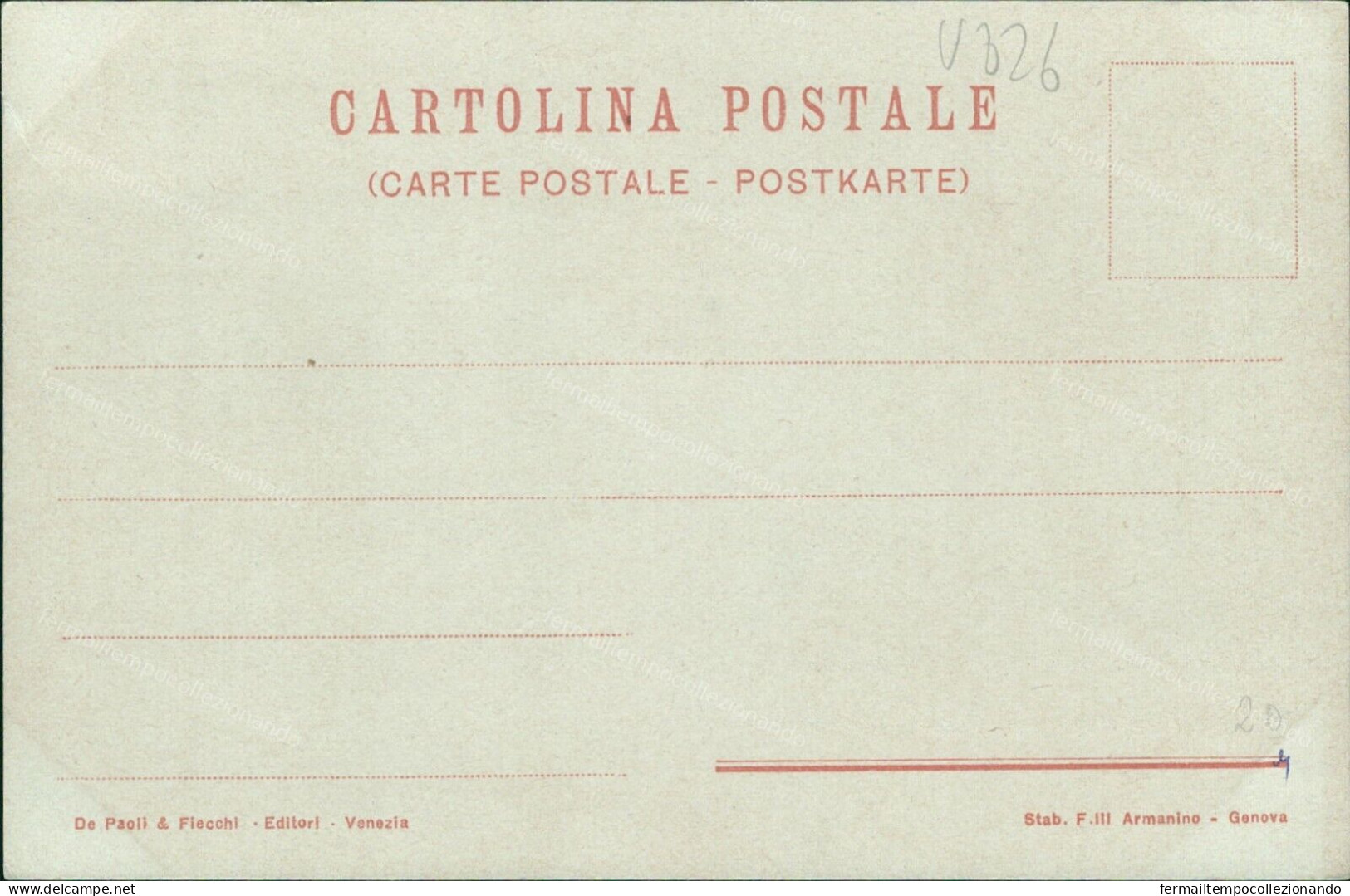 V826 Cartolina Venezia Pittorica Illustratore Tafuri Zuca Barucai Inizio 900 - Other & Unclassified