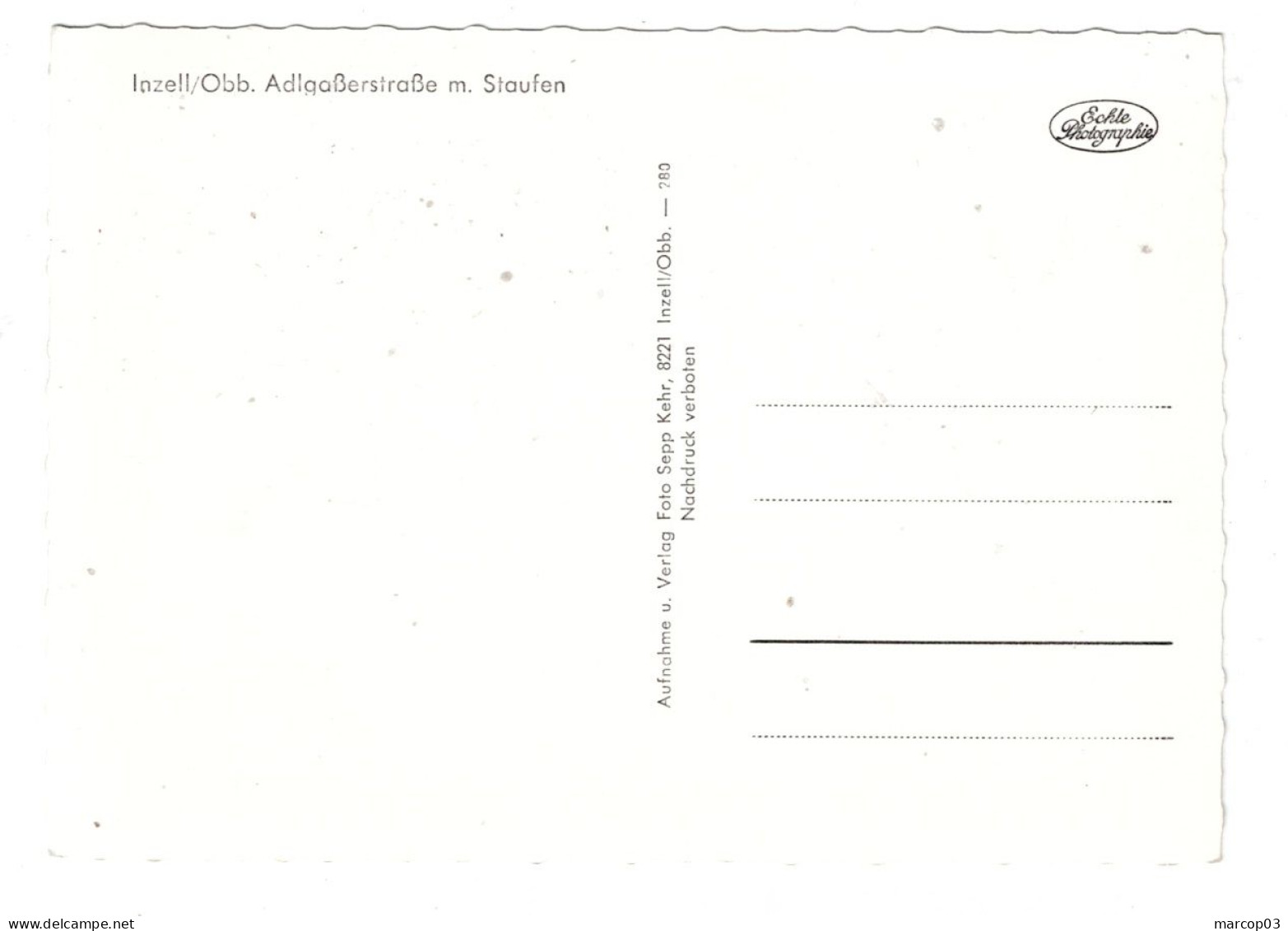 ALLEMAGNE INZELL/OBB  Plan Peu Courant - Altri & Non Classificati