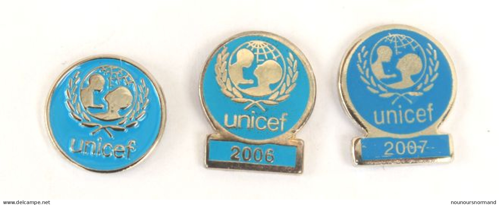 Lot De 3 Pin's UNICEF - Le Logo  - N218 - Vereinswesen