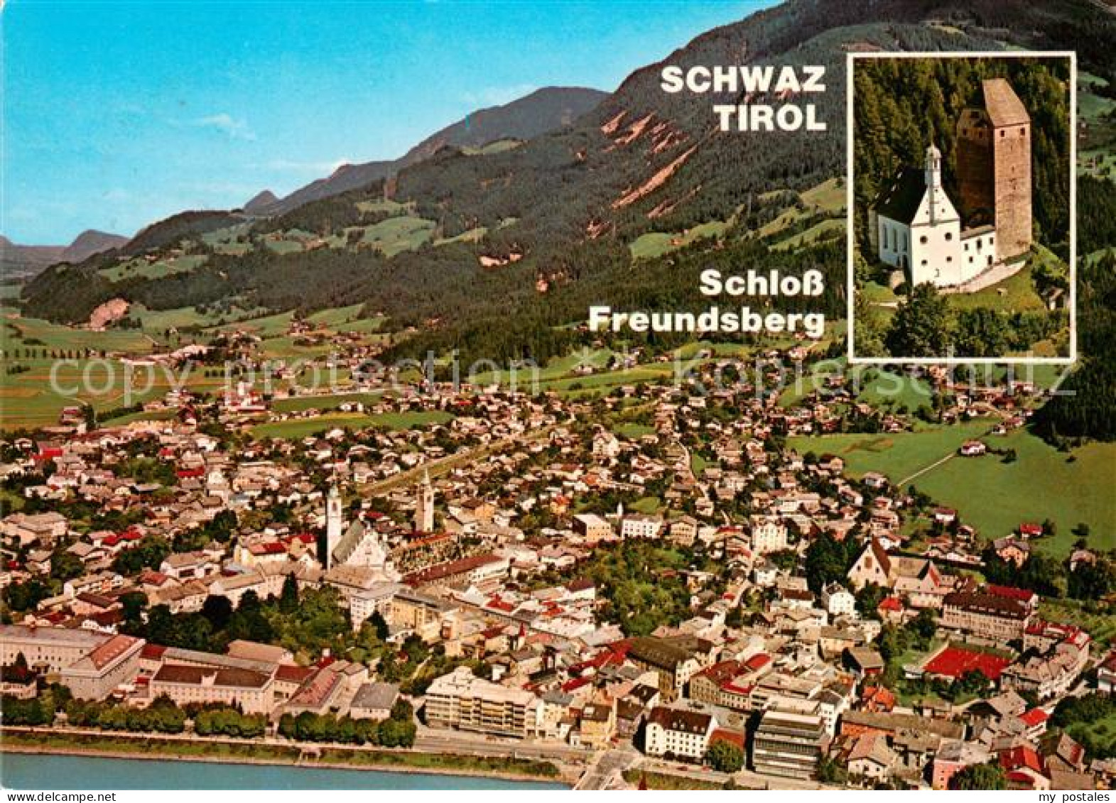 73653800 Schwaz Tirol Erholungsort Im Unterinntal Schloss Freundsberg Fliegerauf - Altri & Non Classificati