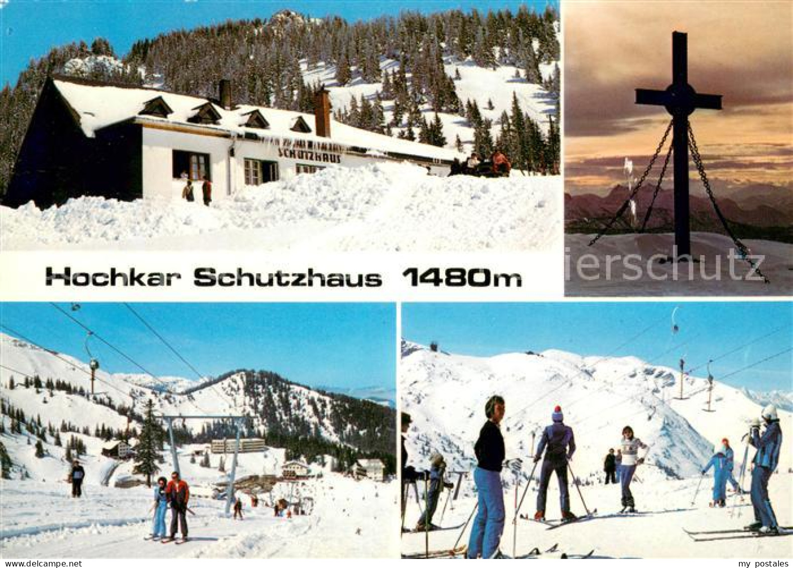 73653799 Goestling Ybbs Hochkar Schutzhaus Gipfelkreuz Wintersportplatz Ybbstale - Other & Unclassified