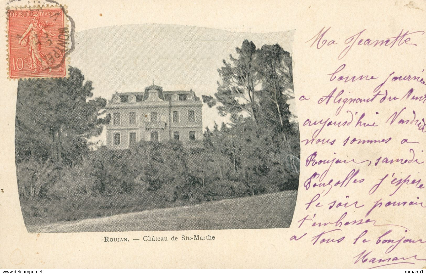 34)   ROUJAN  -  Château De Sainte Marthe - Otros & Sin Clasificación