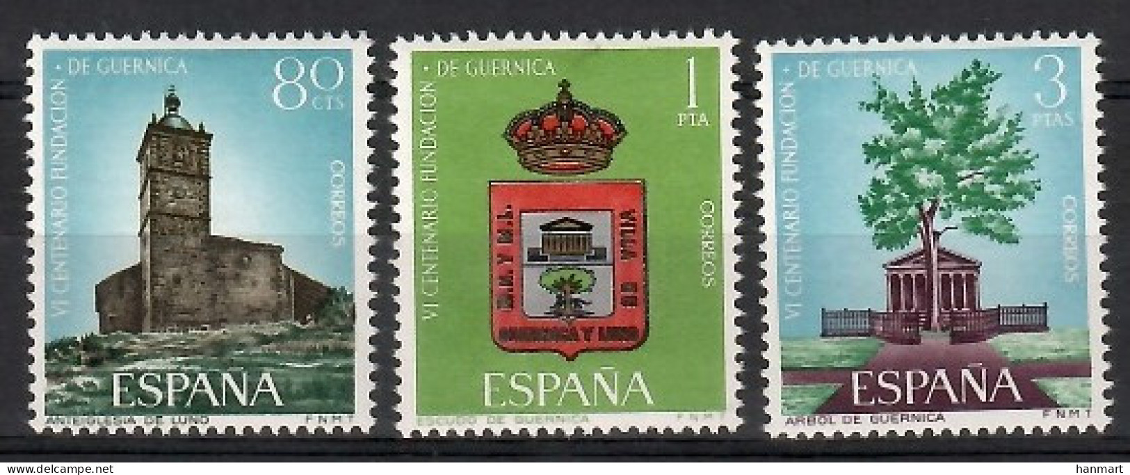 Spain 1966 Mi 1610-1612 MNH  (ZE1 SPN1610-1612) - Sellos