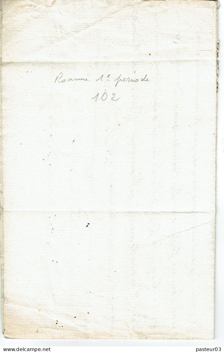 Roanne Loire Lettre De 1739 Pour Chatelaudren 1ère Période - 1701-1800: Precursors XVIII