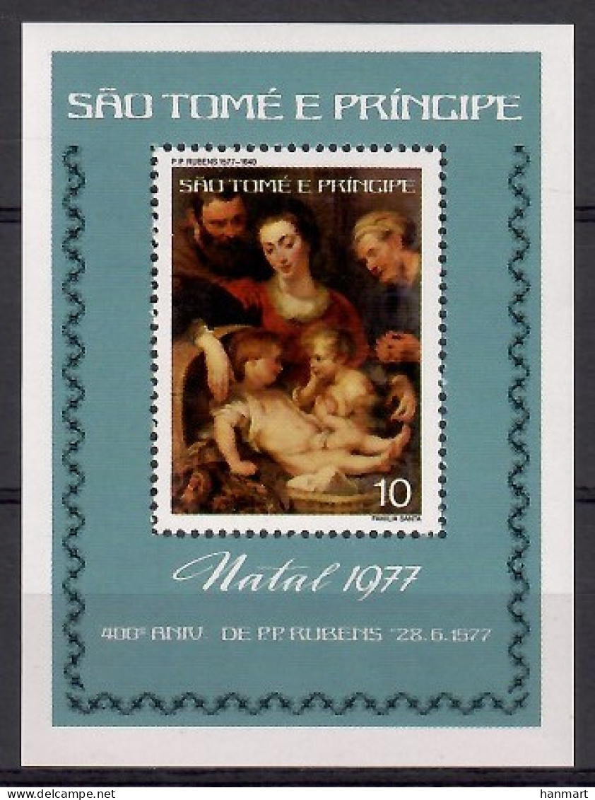 Sao Tome And Principe 1977 Mi Block 5 MNH  (LZS6 STPbl5) - Navidad