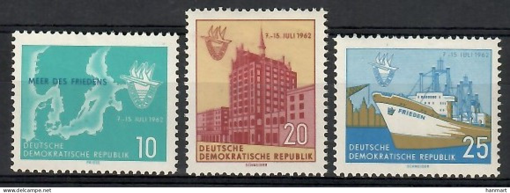 Germany, Democratic Republic (DDR) 1962 Mi 898-900 Mh - Mint Hinged  (PZE5 DDR898-900) - Sonstige