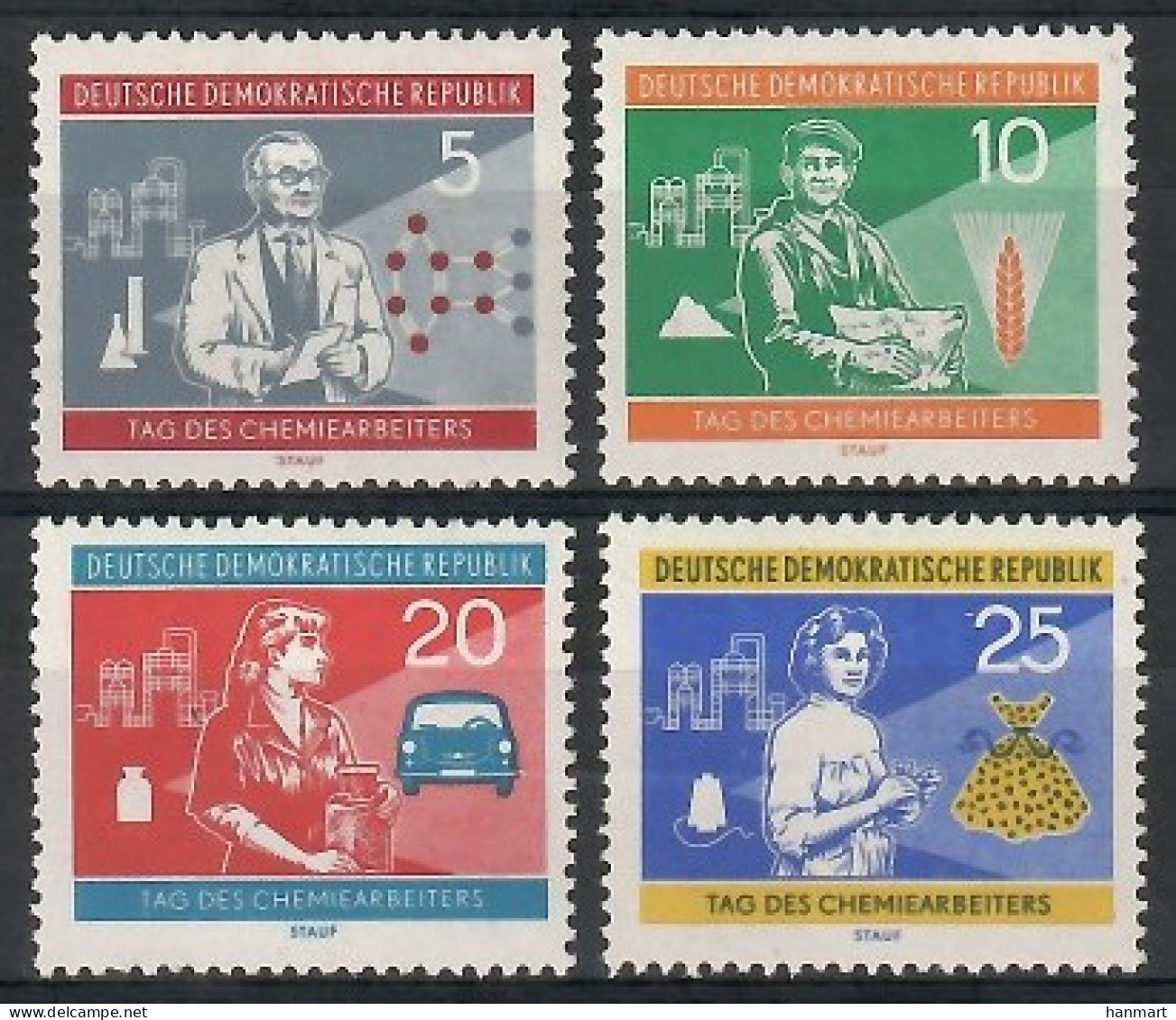 Germany, Democratic Republic (DDR) 1960 Mi 800-803 Mh - Mint Hinged  (PZE5 DDR800-803) - Autres & Non Classés