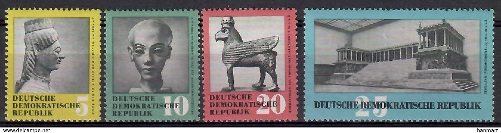 Germany, Democratic Republic (DDR) 1959 Mi 742-745 Mh - Mint Hinged  (PZE5 DDR742-745) - Sculpture