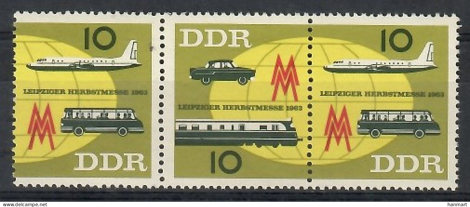 Germany, Democratic Republic (DDR) 1963 Mi 976-977 MNH  (ZE5 DDRdre976-977b) - Other & Unclassified