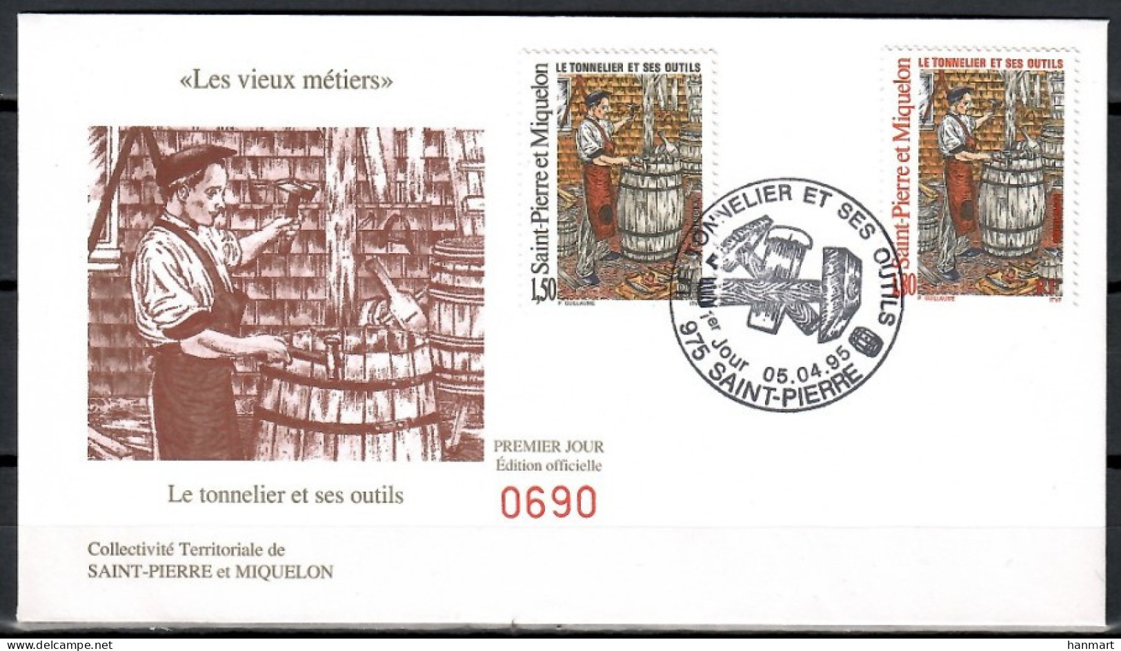 Saint Pierre And Miquelon 1995 Mi 690-691 FDC  (FDC ZS1 SPM690-691) - Altri