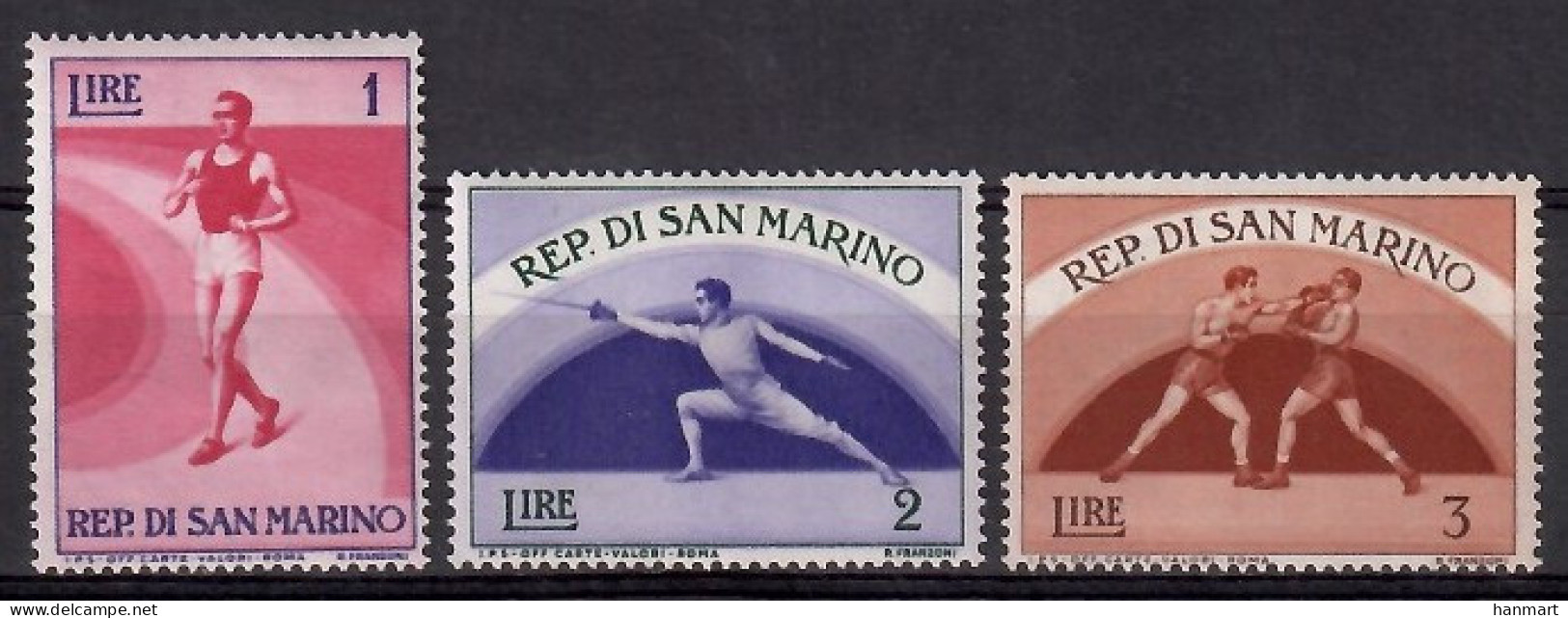San Marino 1954 Mi 513-515 MNH  (LZE2 SMR513-515) - Autres