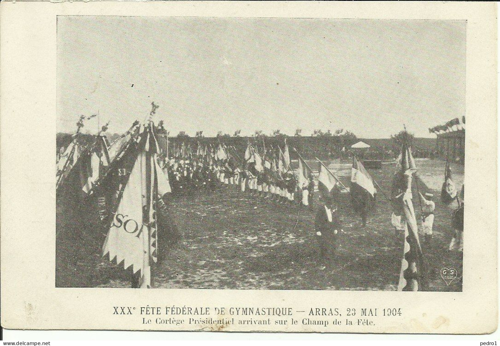 Arras - XXXe Fête Fédérale De Gymnastique 23 Mai 1904 - Le Cortège Présidentiel Arrivant Sur Le Champ De La Fête - GS - Arras