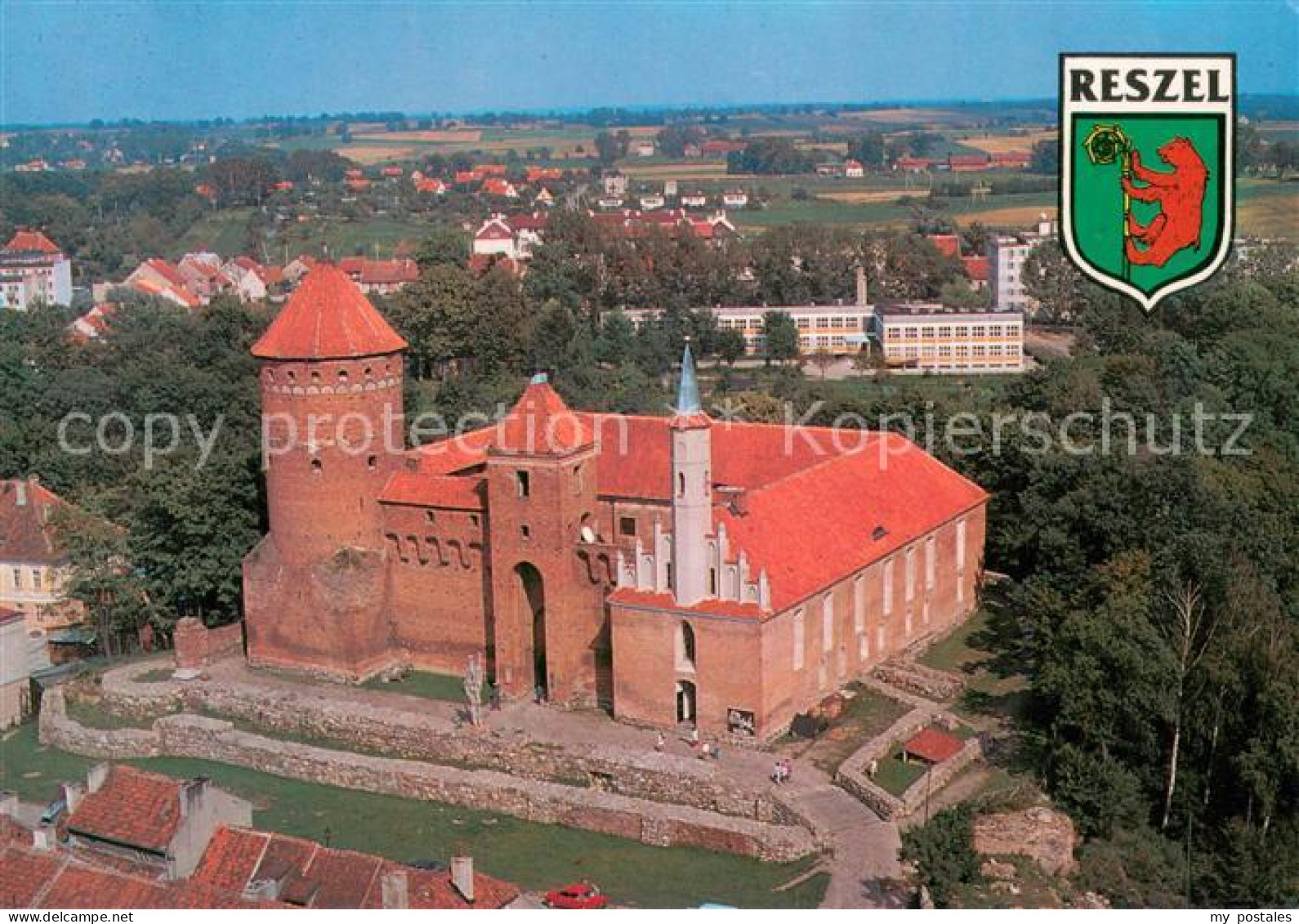 73653742 Reszel Schloss Fliegeraufnahme Reszel - Polen