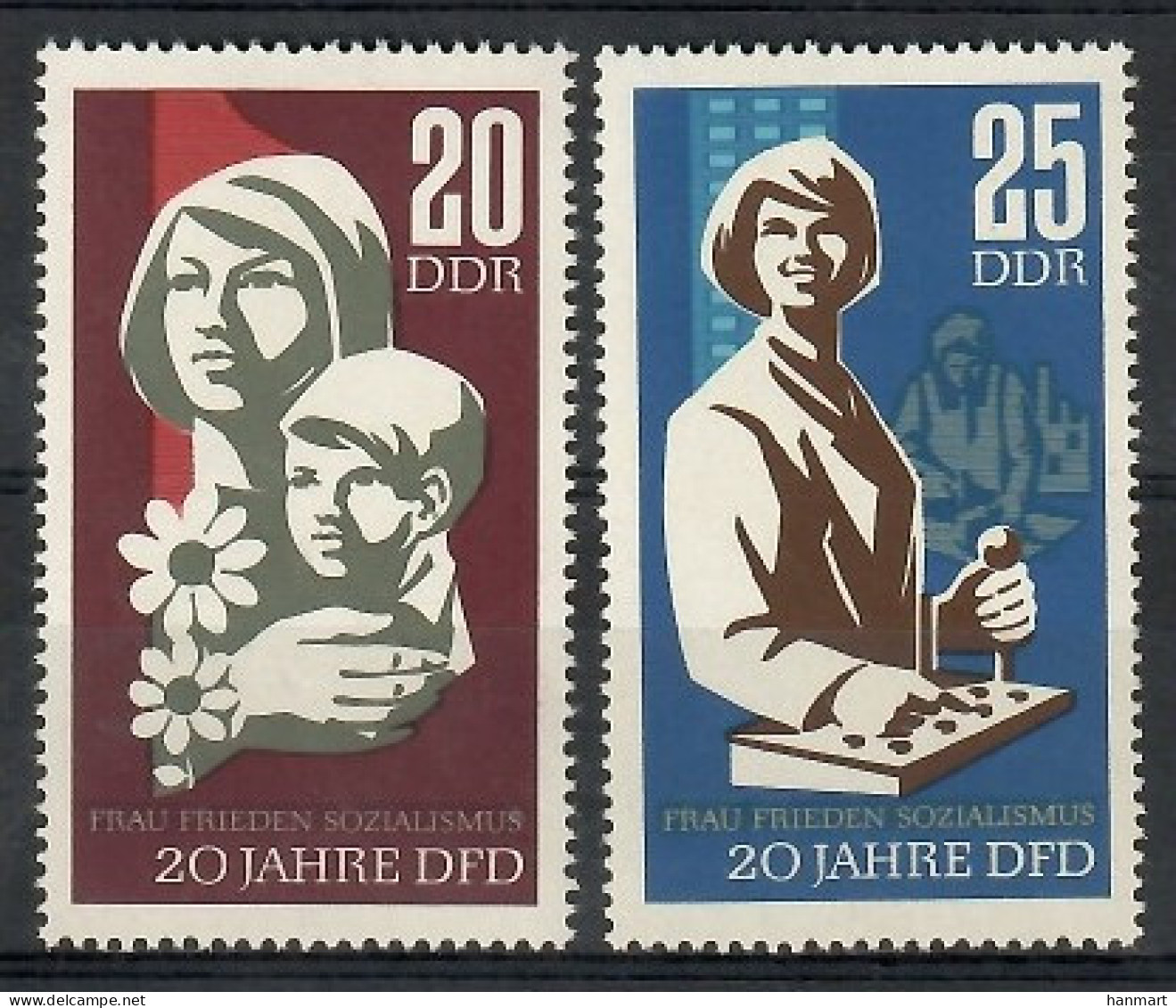 Germany, Democratic Republic (DDR) 1967 Mi 1256-1257 MNH  (ZE5 DDR1256-1257) - Other
