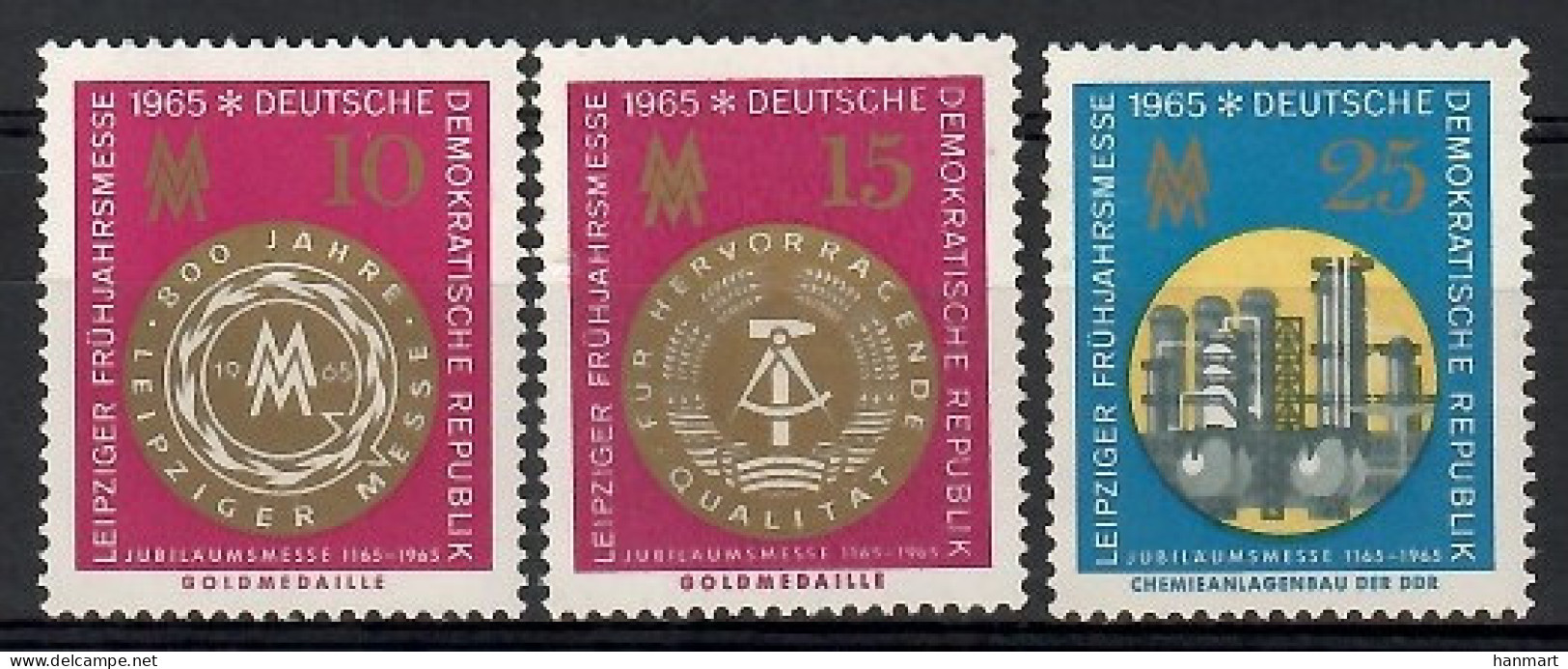 Germany, Democratic Republic (DDR) 1965 Mi 1090-1092 MNH  (ZE5 DDR1090-1092) - Sellos