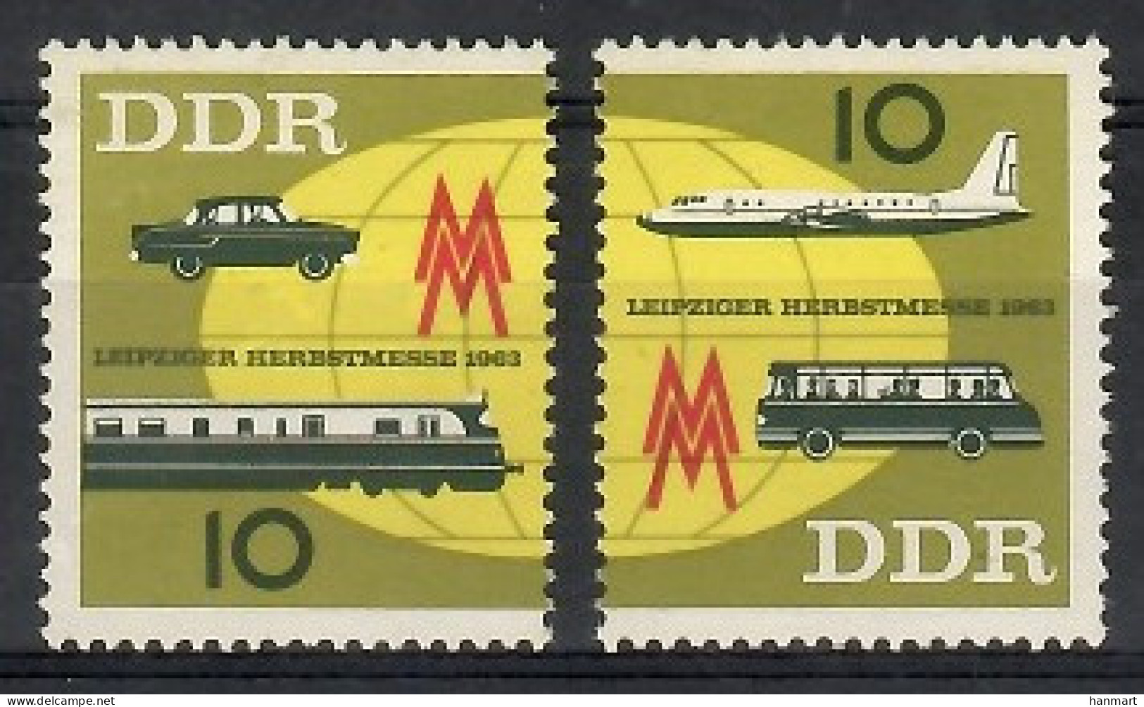 Germany, Democratic Republic (DDR) 1963 Mi 976-977 MNH  (ZE5 DDR976-977) - Andere & Zonder Classificatie