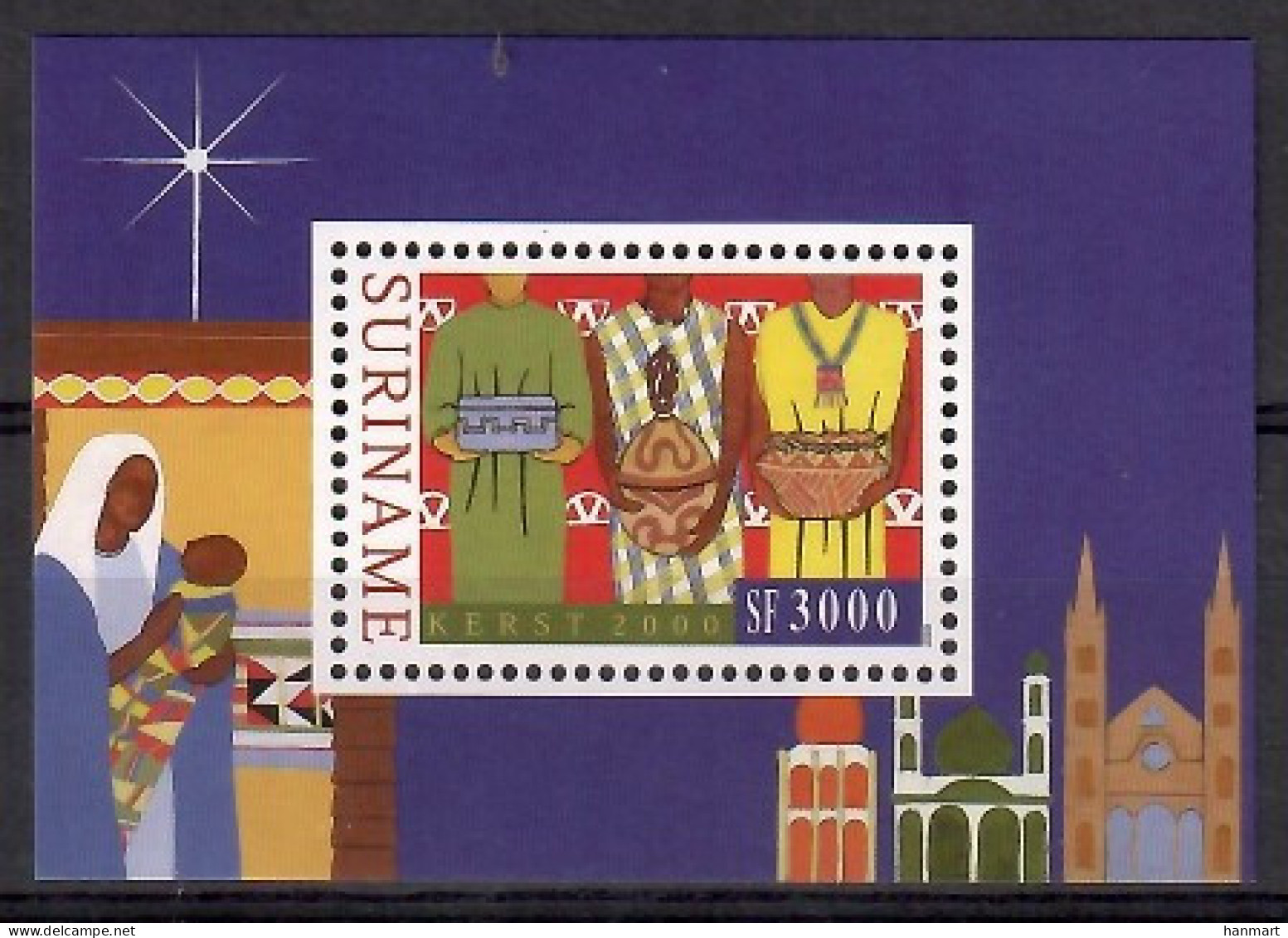 Suriname 2000 Mi Block 81 MNH  (ZS3 SRNbl81) - Familias Reales