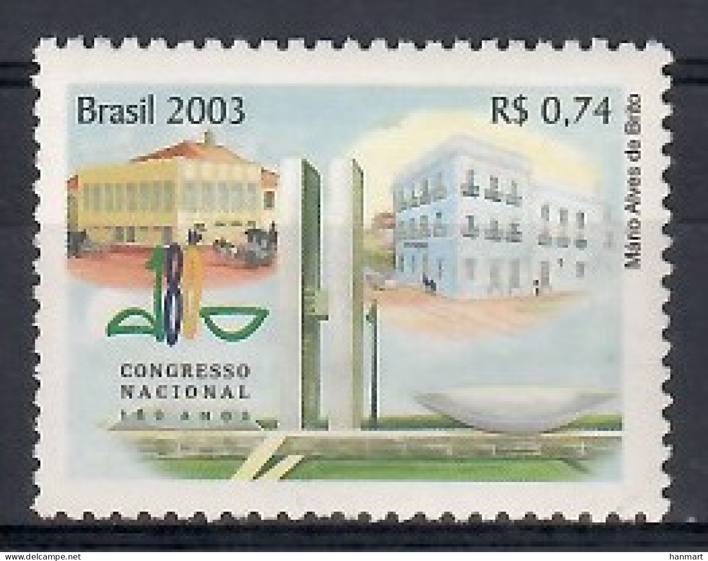 Brazil 2003 Mi 3336 MNH  (ZS3 BRZ3336) - Autres