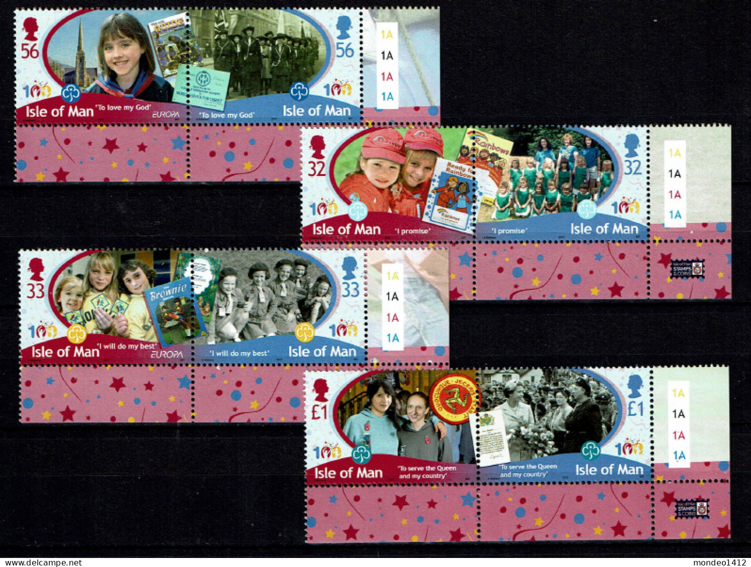 Isle Of Man - 2010 - MNH - Scouts, Pfadfinderinnen - Eckrand - Border Sheet - Man (Insel)