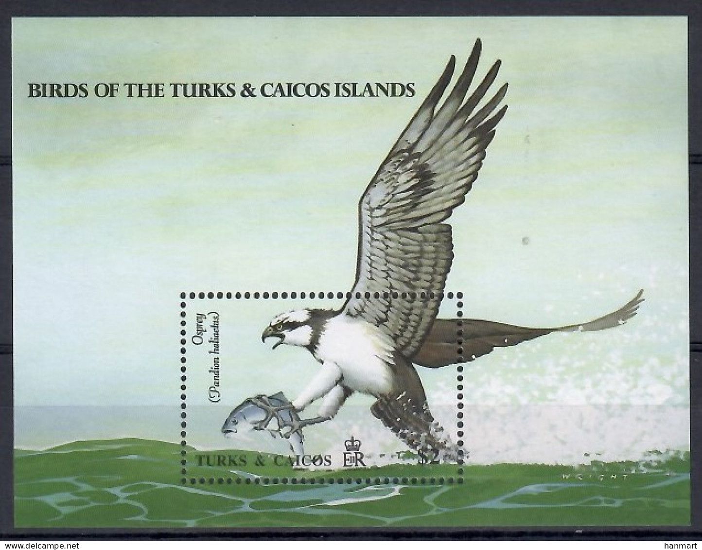 Turks And Caicos Islands 1990 Mi Block 84 MNH  (ZS2 TKIbl84) - Fishes