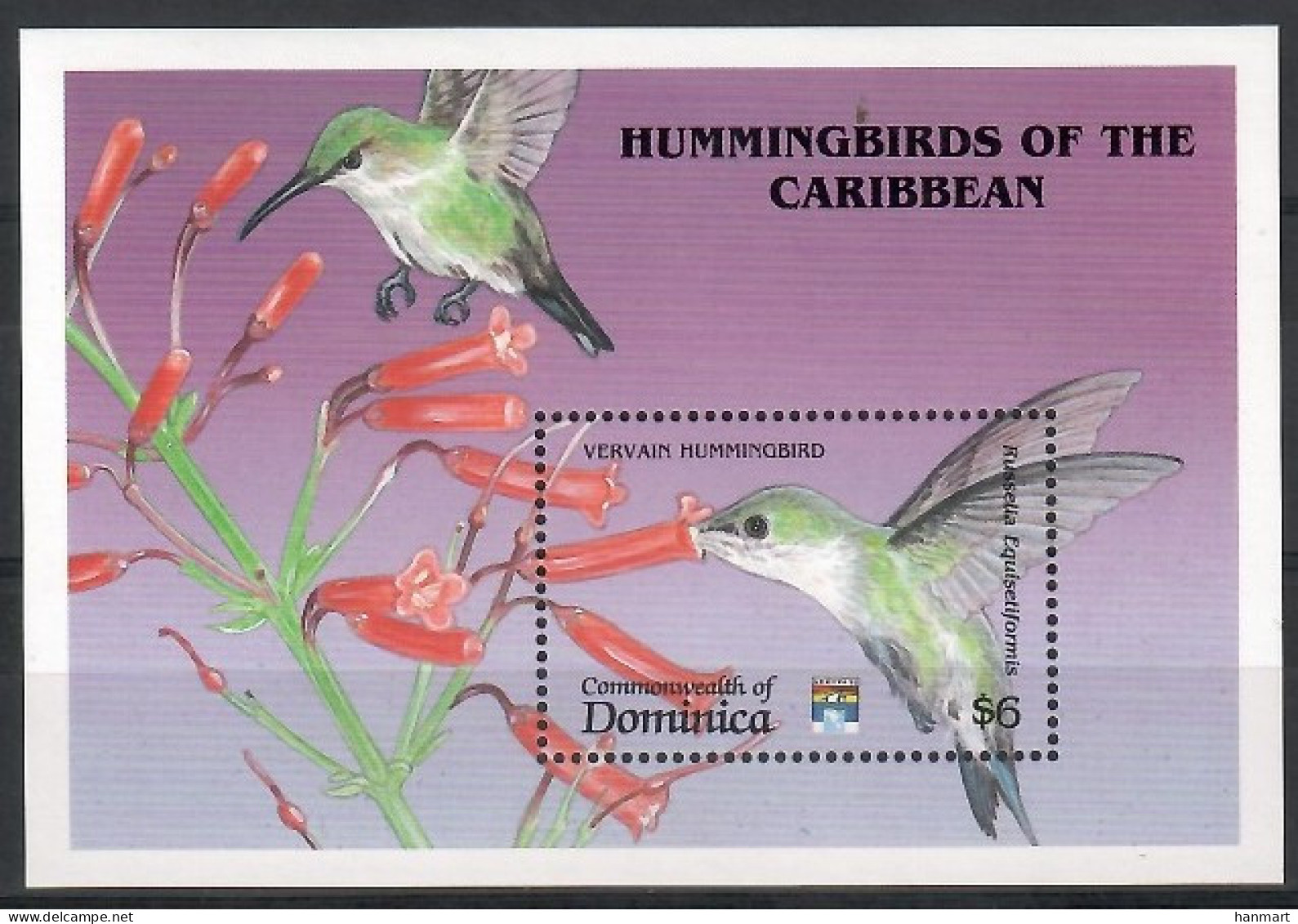 Dominica 1992 Mi Block 211 MNH  (ZS2 DMNbl211) - Autres