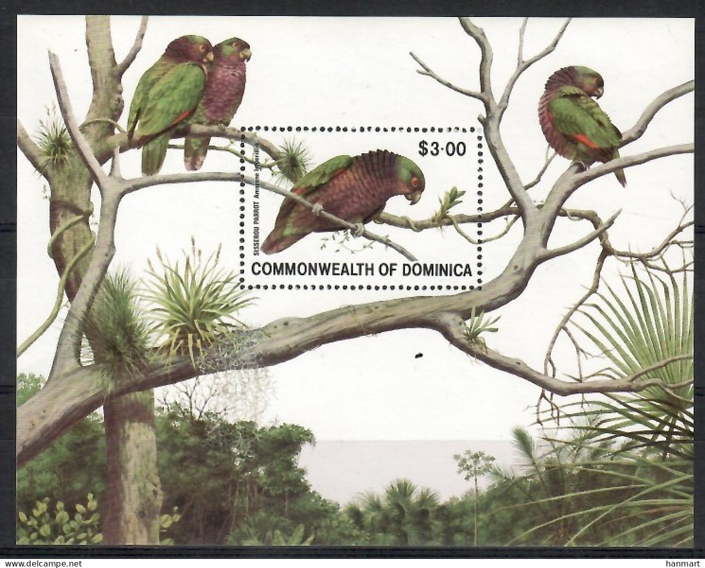 Dominica 1981 Mi Block 68 MNH  (ZS2 DMNbl68) - Alberi