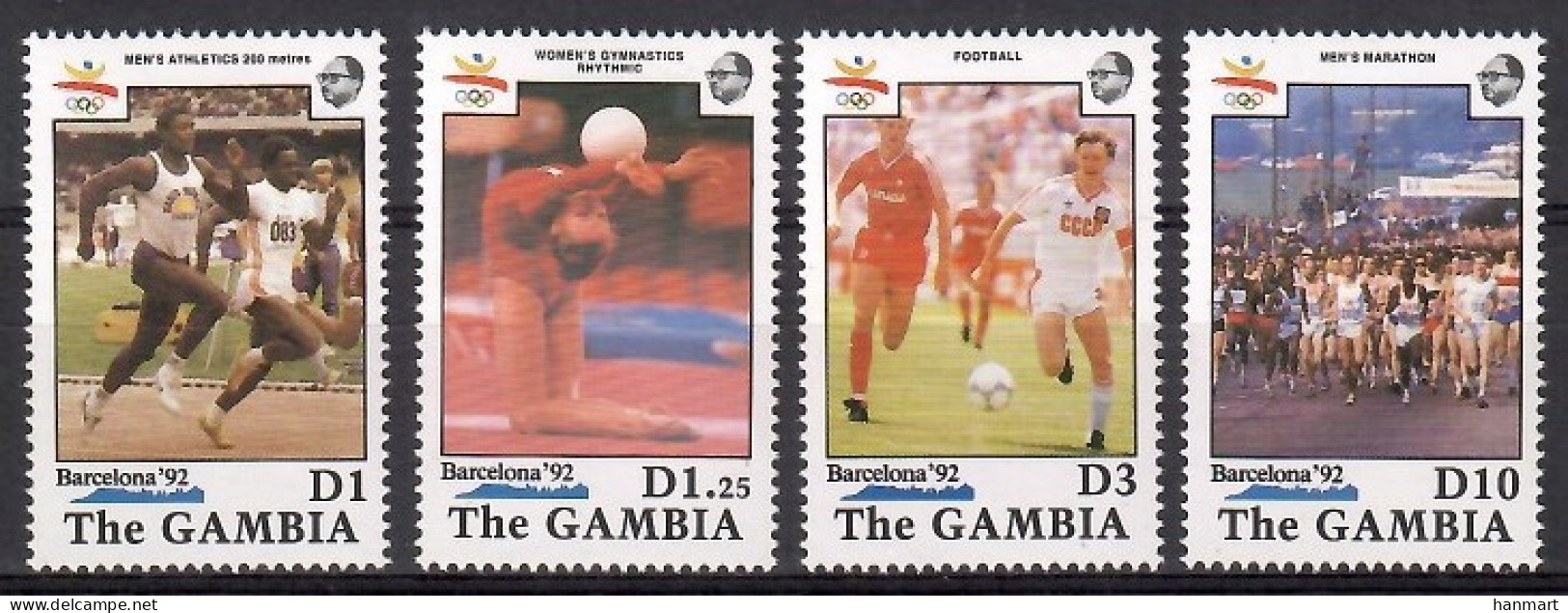 Gambia 1990 Mi 1073-1076 MNH  (LZS5 GMB1073-1076) - Gymnastiek