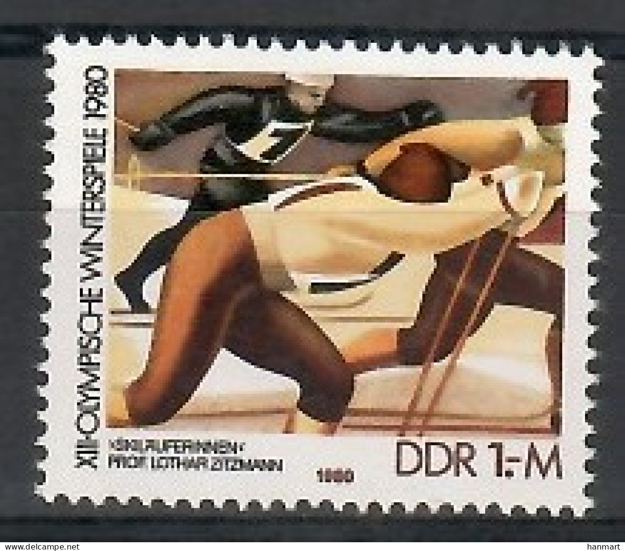 Germany, Democratic Republic (DDR) 1980 Mi 2482 MNH  (ZE5 DDR2482) - Inverno