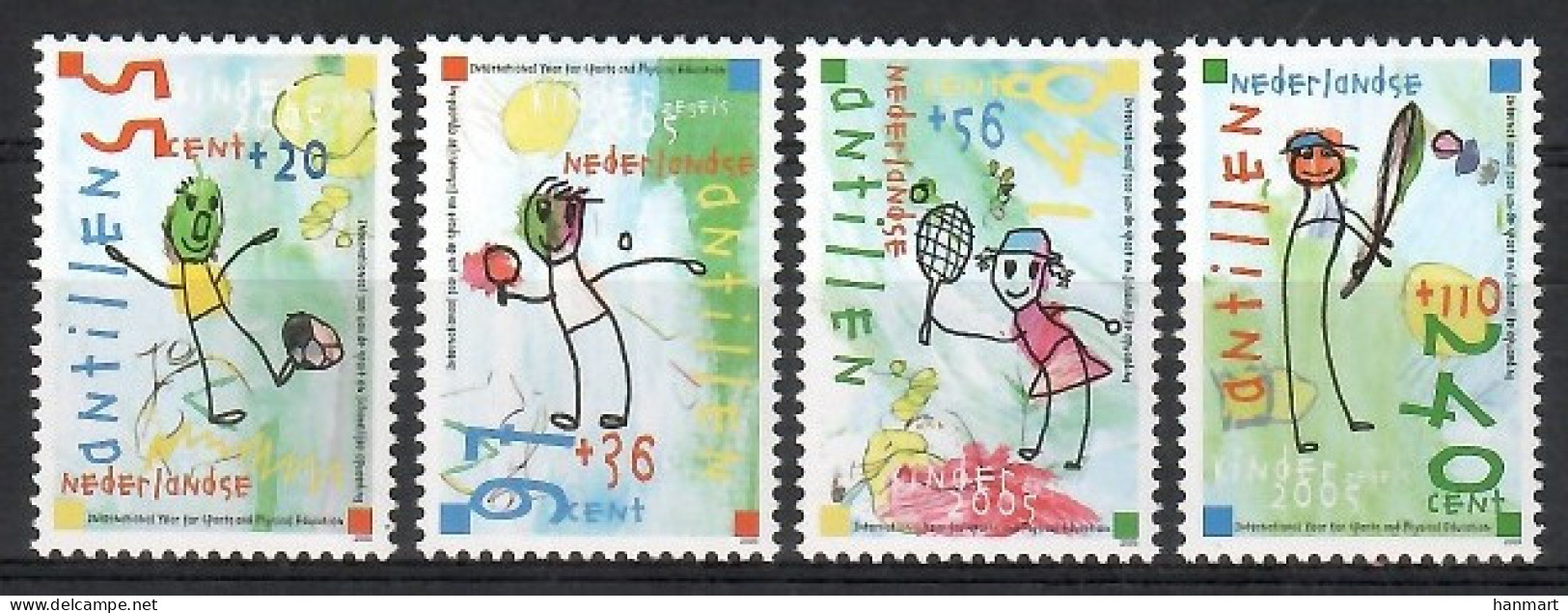 Netherlands Antilles 2005 Mi 1405-1408 MNH  (ZS2 DTA1405-1408) - Tennis