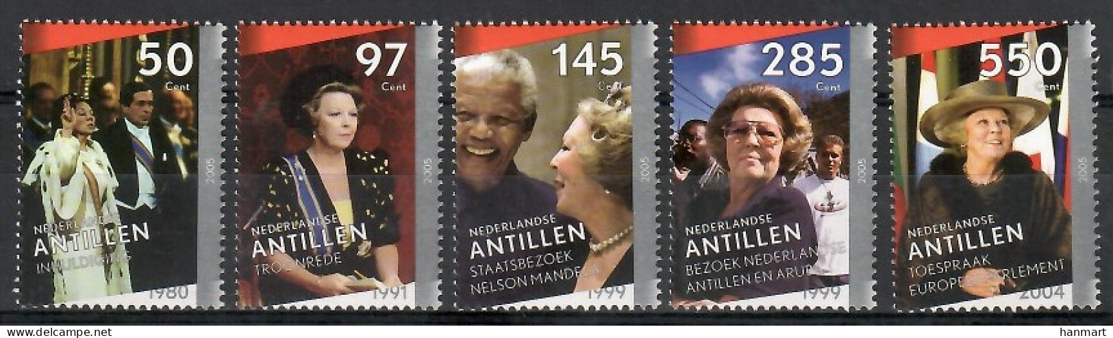 Netherlands Antilles 2005 Mi 1367-1371 MNH  (ZS2 DTA1367-1371) - Royalties, Royals