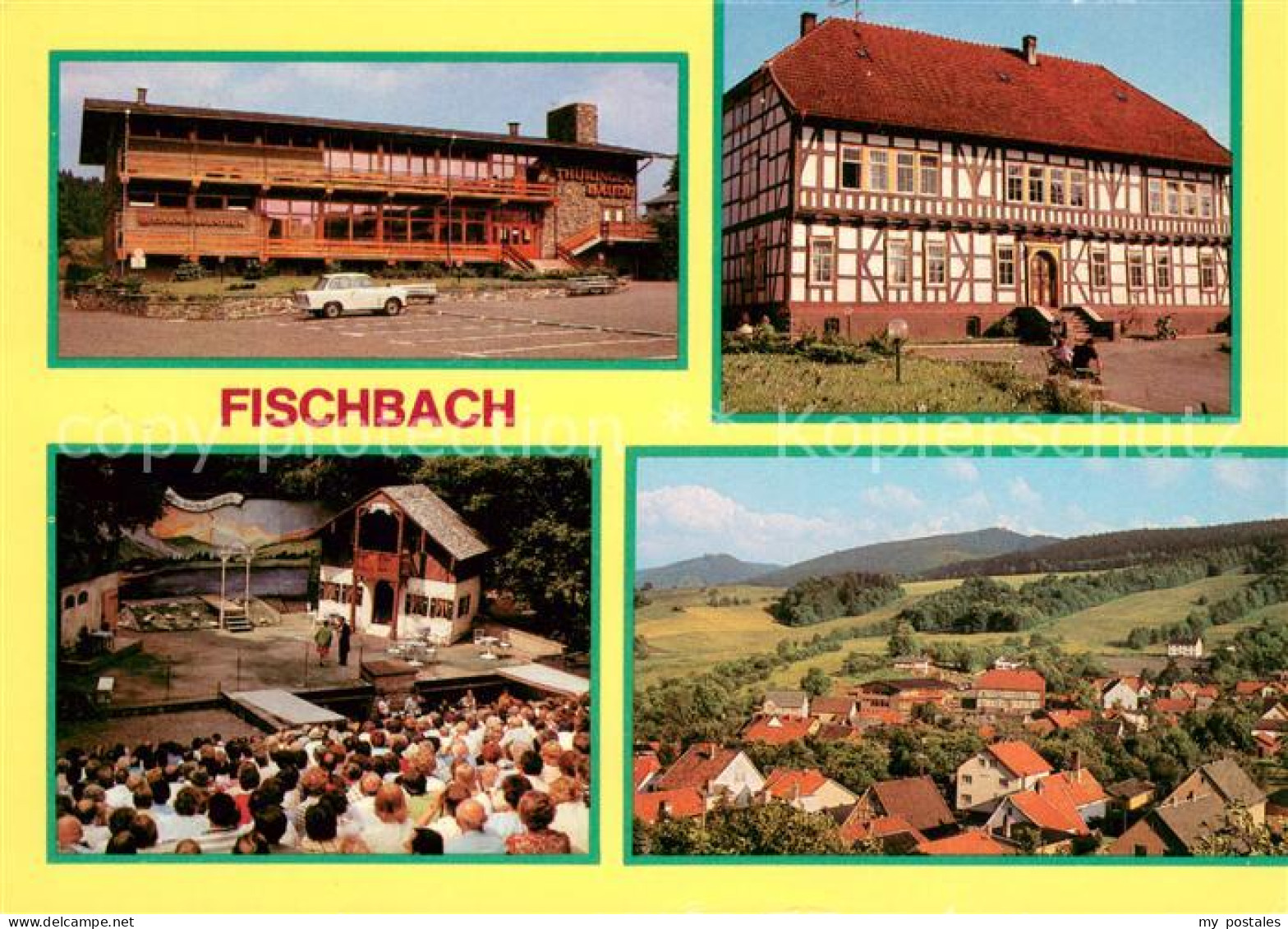 73653720 Fischbach Emsetal Thueringerbaude Fachwerkhaus Bergbuehne Panorama Blic - Autres & Non Classés
