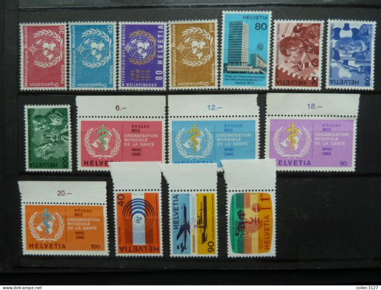 Suisse - Service - Timbres Des Années 1970 - Lot - NSG - Neuf Sans Gomme - Dienstzegels