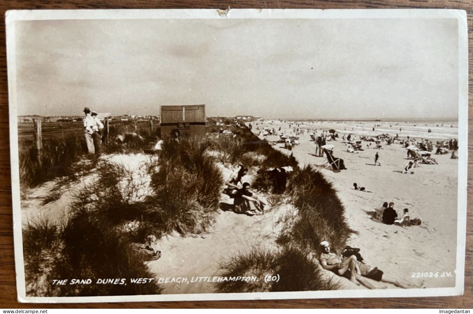 Littlehampton Near Rustington The Sand Dunes, West Beach, (20) - Photocard 23. 8. 1934 - Valentine's Post Card - Sonstige & Ohne Zuordnung