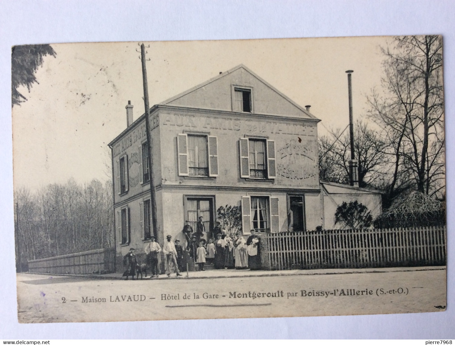 MONTGEROULT Par BOISSY-L'AILLERIE : Maison Lavaud - Hôtel De La Gare - 1909 - Hotel's & Restaurants