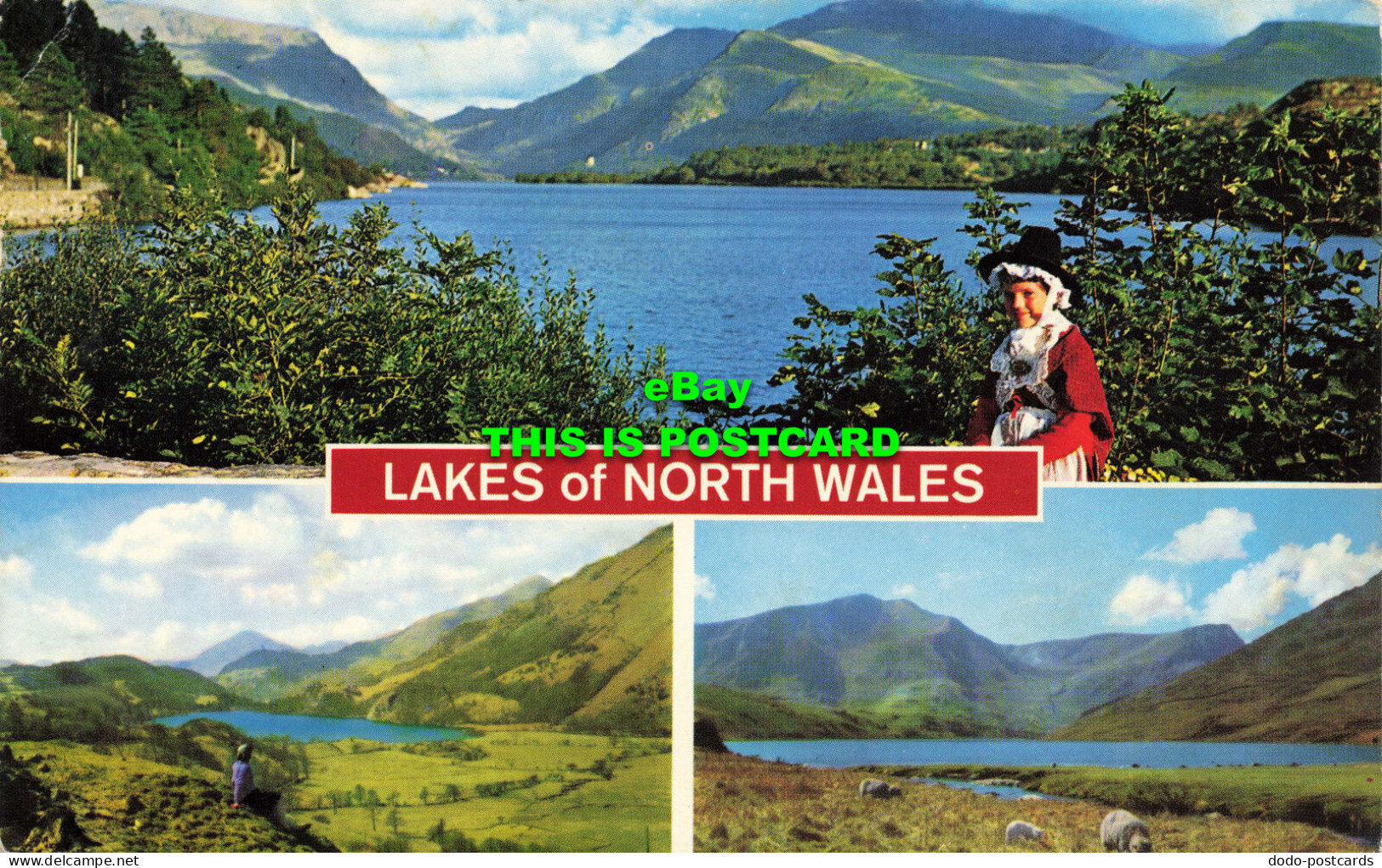 R573094 Lakes Of North Wales. Color Gloss View Series. Bamforth. Multi View - World