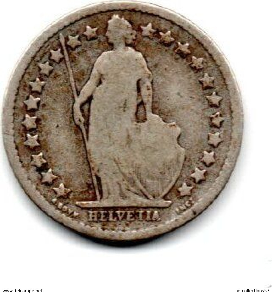 MA 35499 / Suisse - Schweiz - Switzerland 1/2 Franc 1898 B B+ - 1/2 Franken