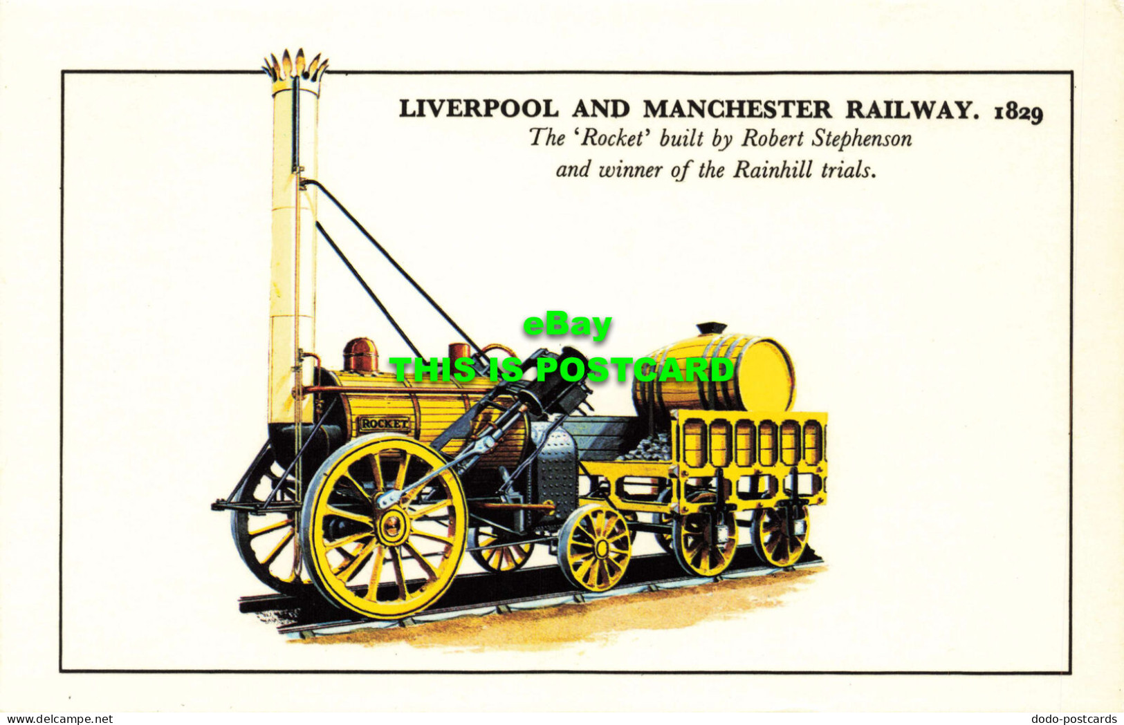 R572567 Liverpool And Manchester Railway. 1829. Rocket Built By Robert Stephenso - World